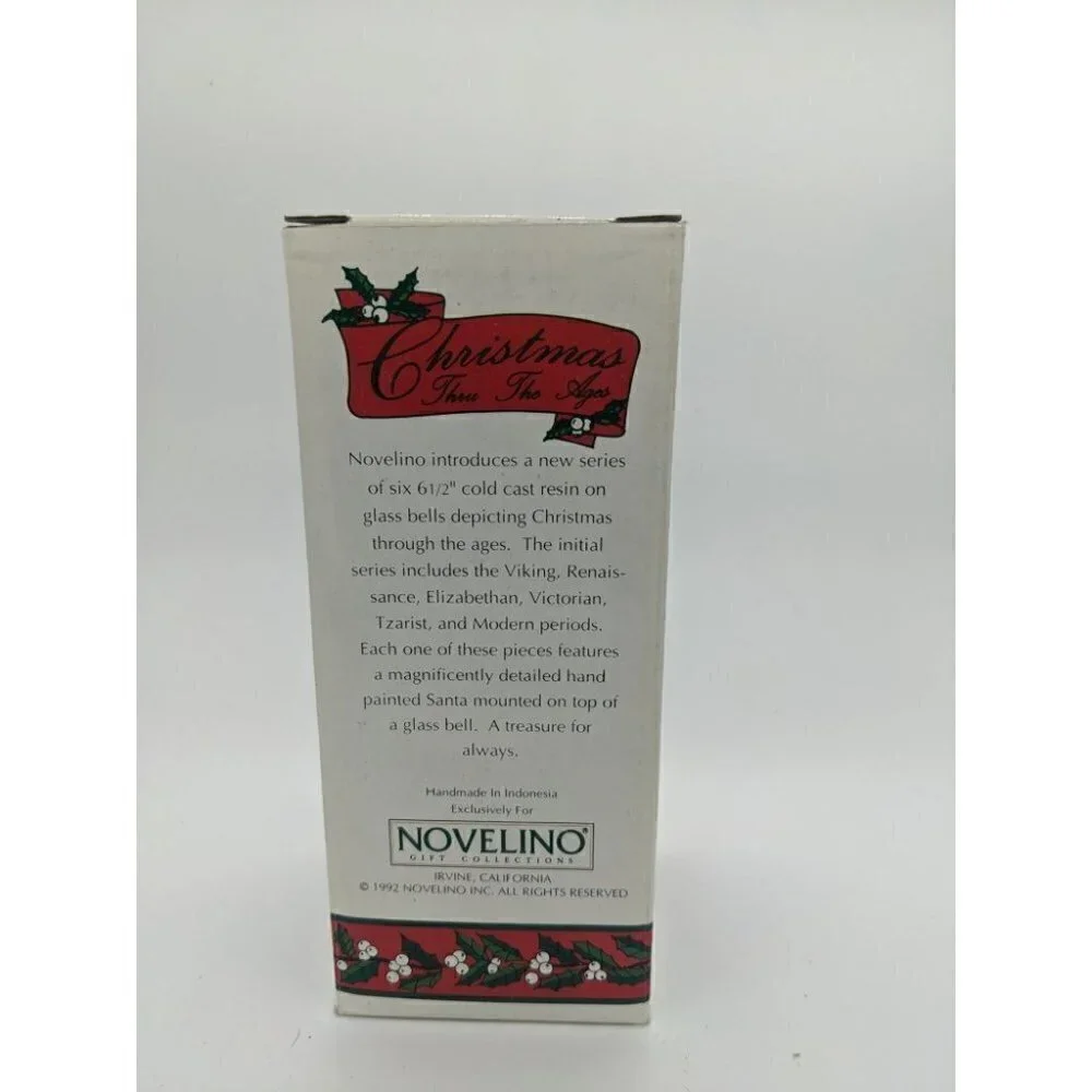 Christmas Thru The Ages Novelina Tzarist Santa Bell Style CTA405 Vintage